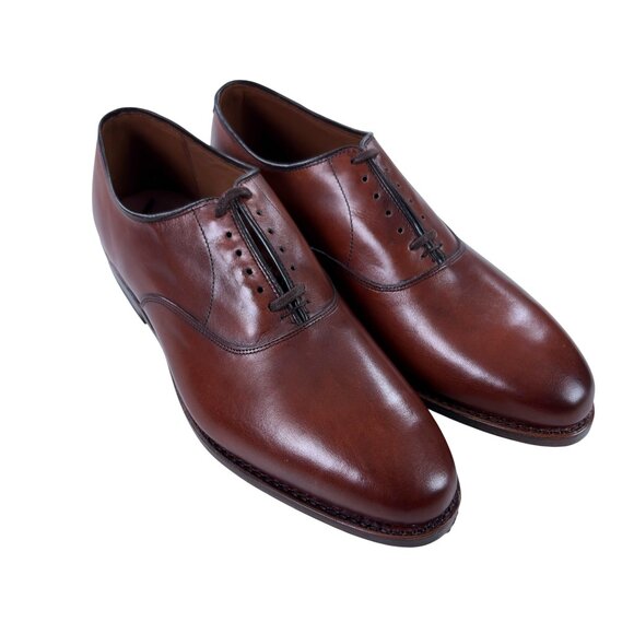 Allen Edmonds Carlyle Plain-toe Oxford Dress Shoes Mens 9 3E Burnished Dk. Chili